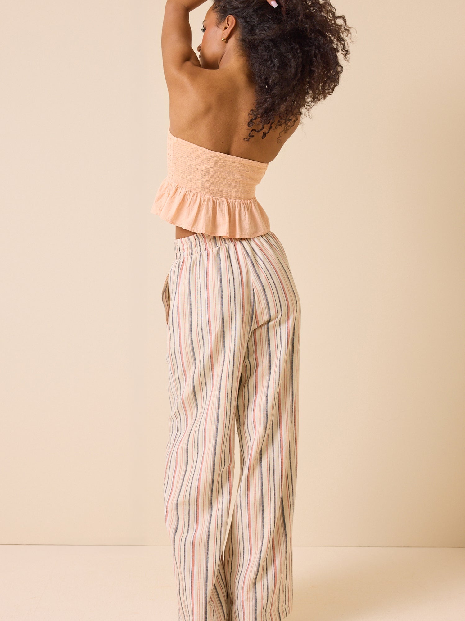Rylen Stripe Linen Pant