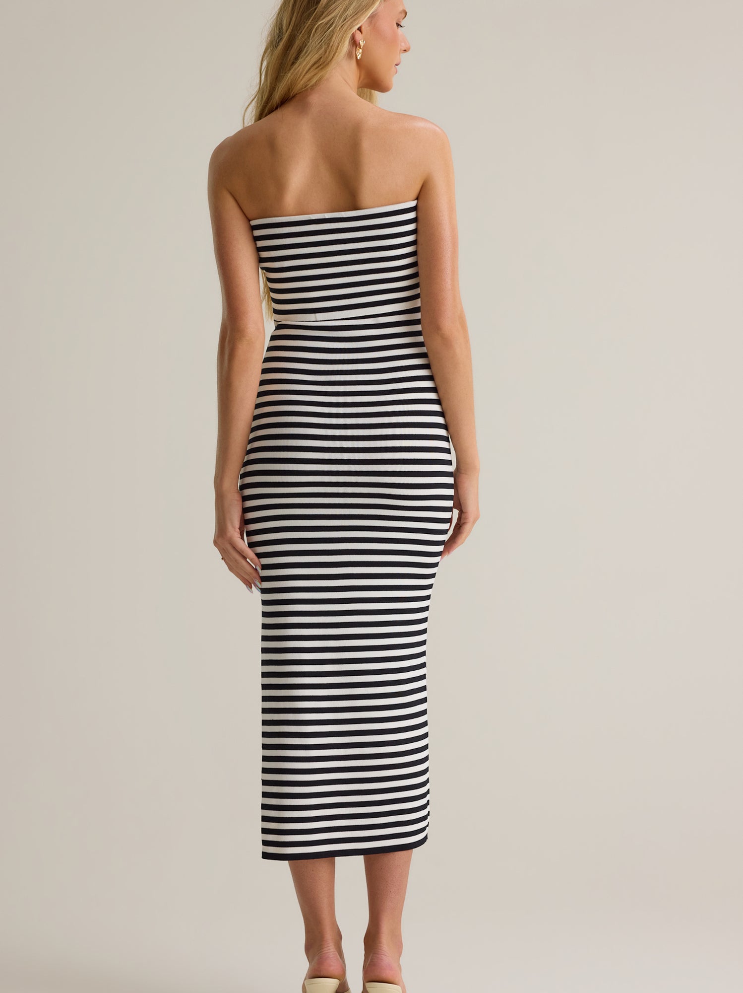 Lois Striped Midi Dress