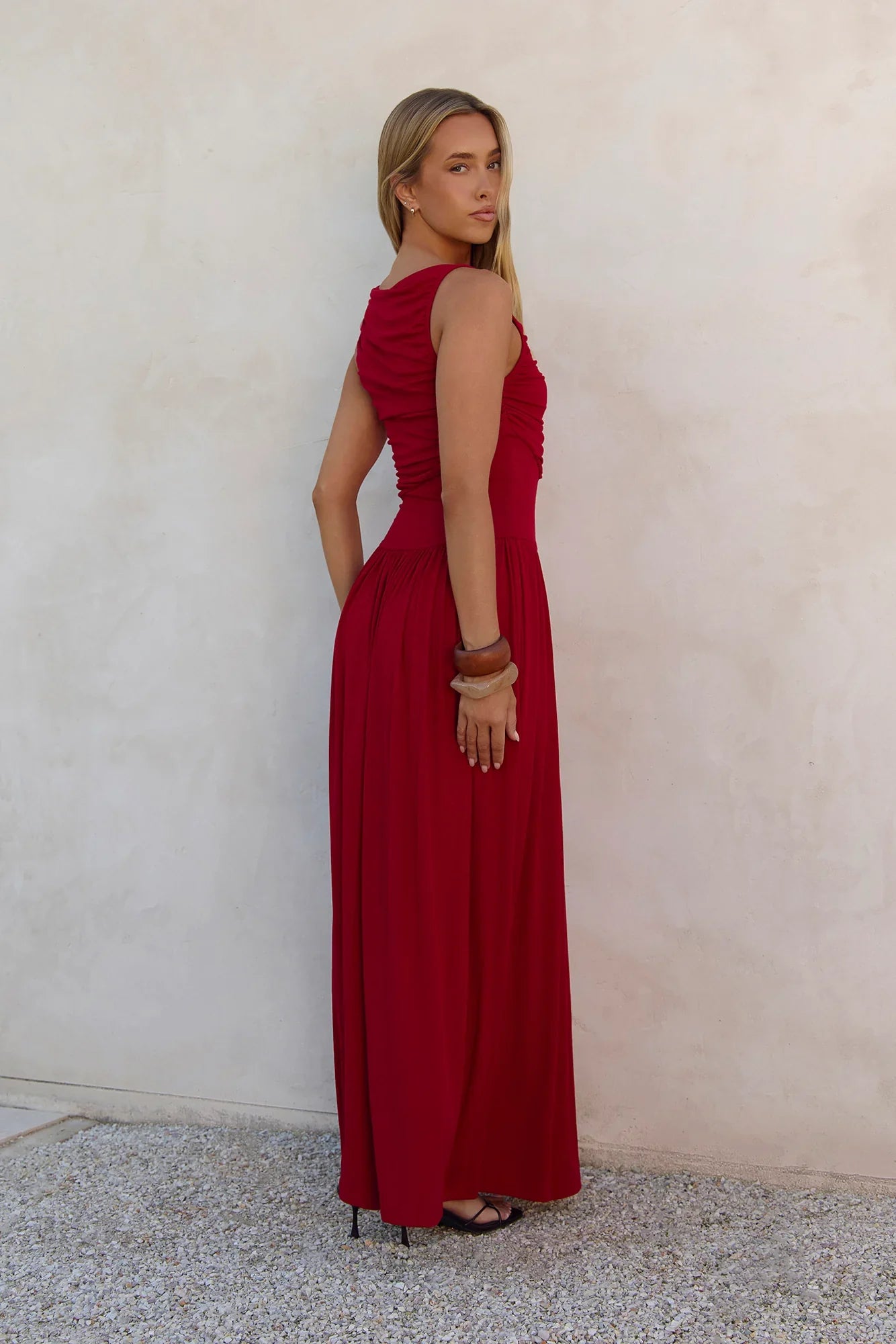 Nalla Maxi Dress Cherry