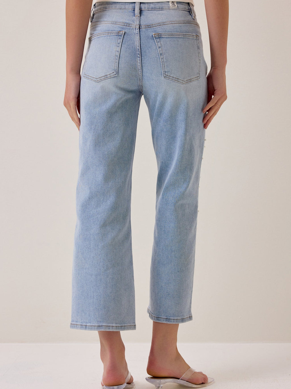 Brooklyn Embellished Straight Leg Jeans