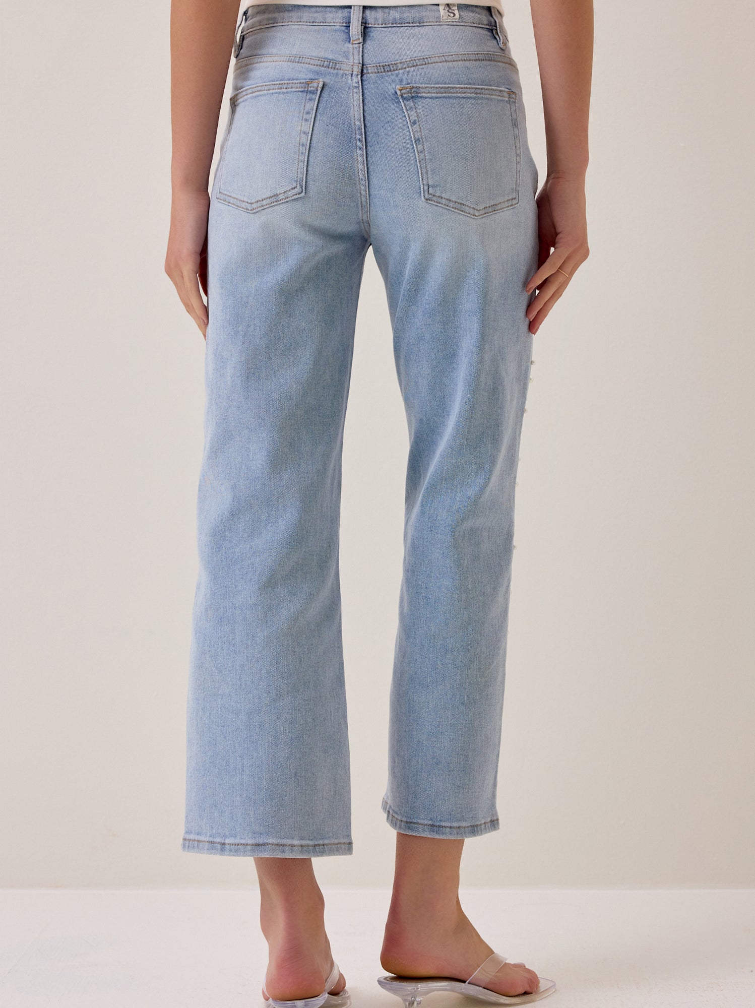 Brooklyn Embellished Straight Leg Jeans