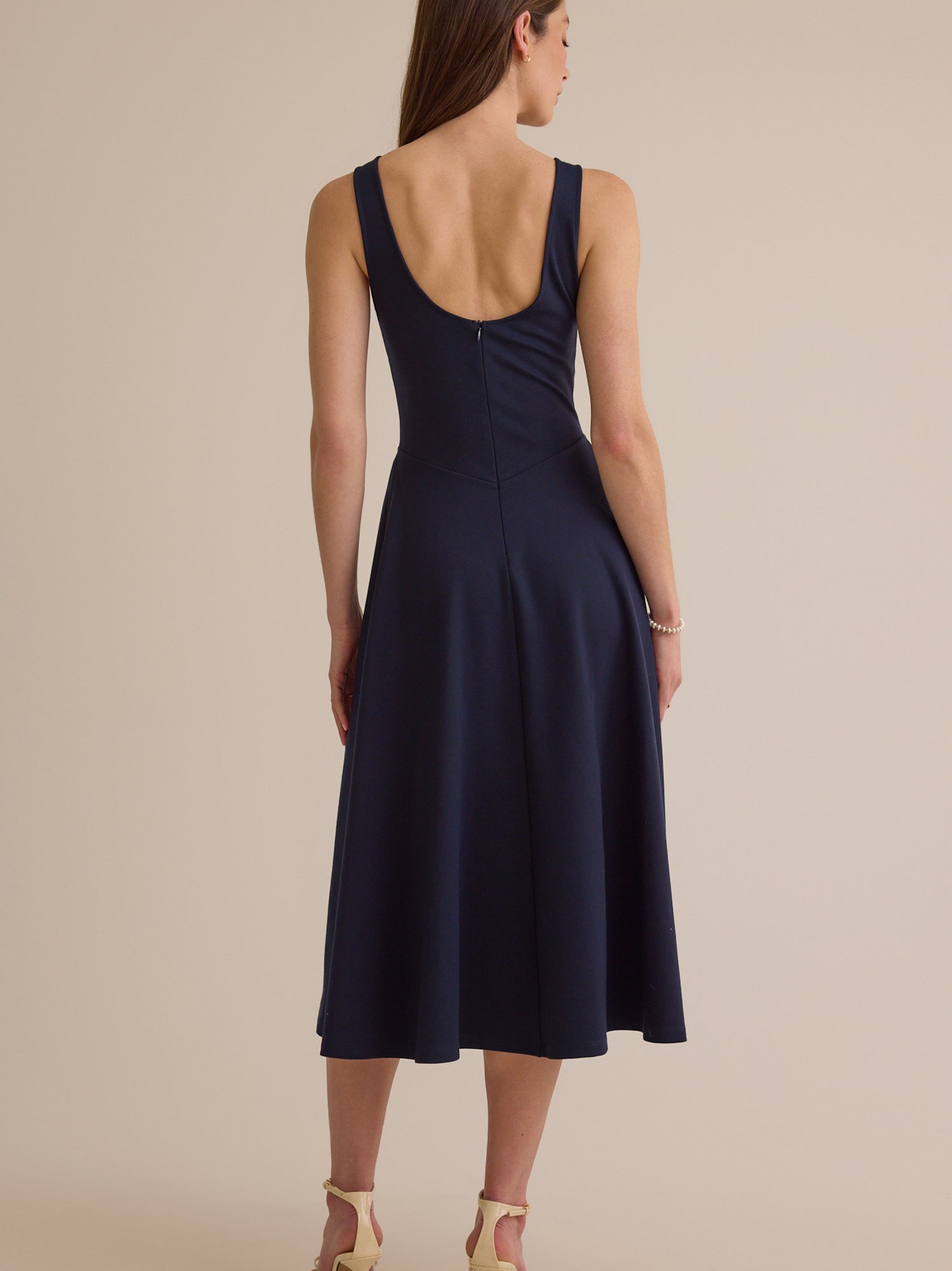 Annaliese Basque Waist Maxi Dress