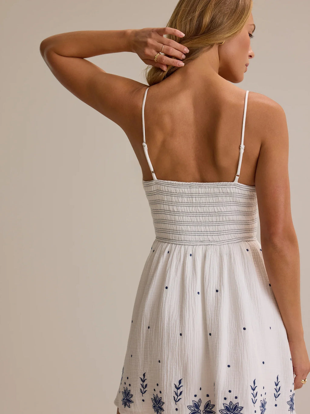 Jordan Embroidered Mini Dress