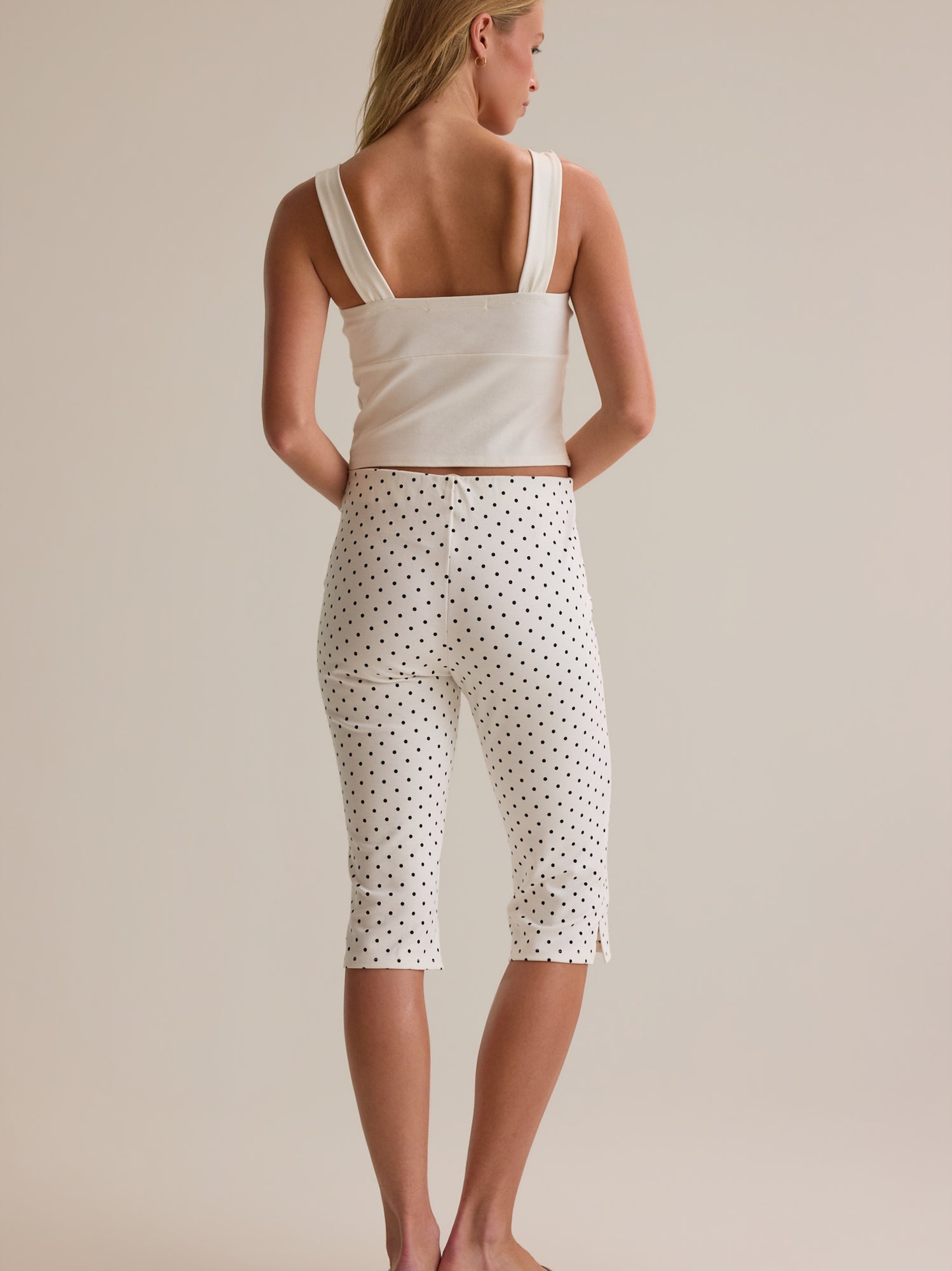 Verona Polka Dot Capri Pant