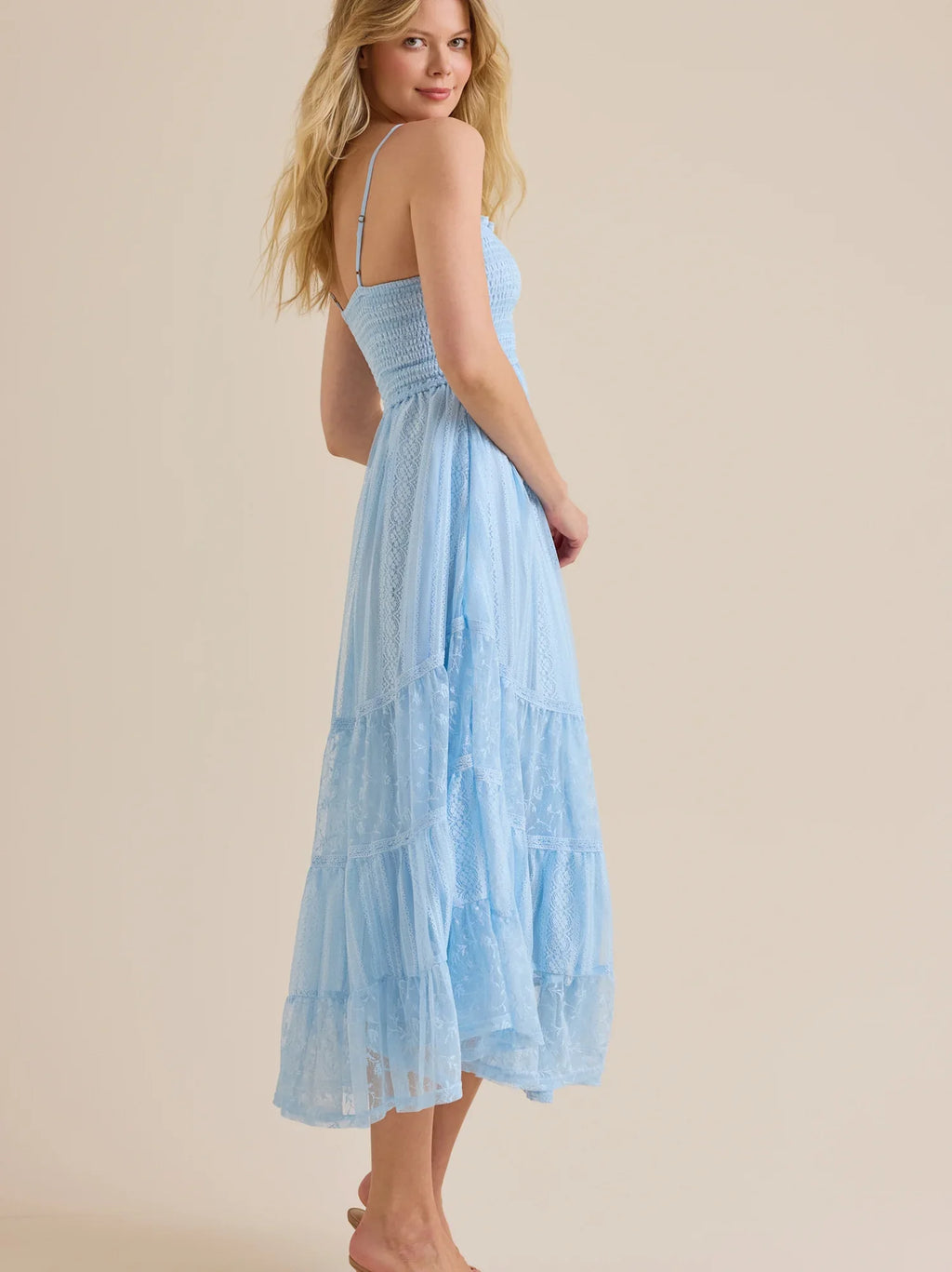 Tami Lace Tiered Maxi Dress