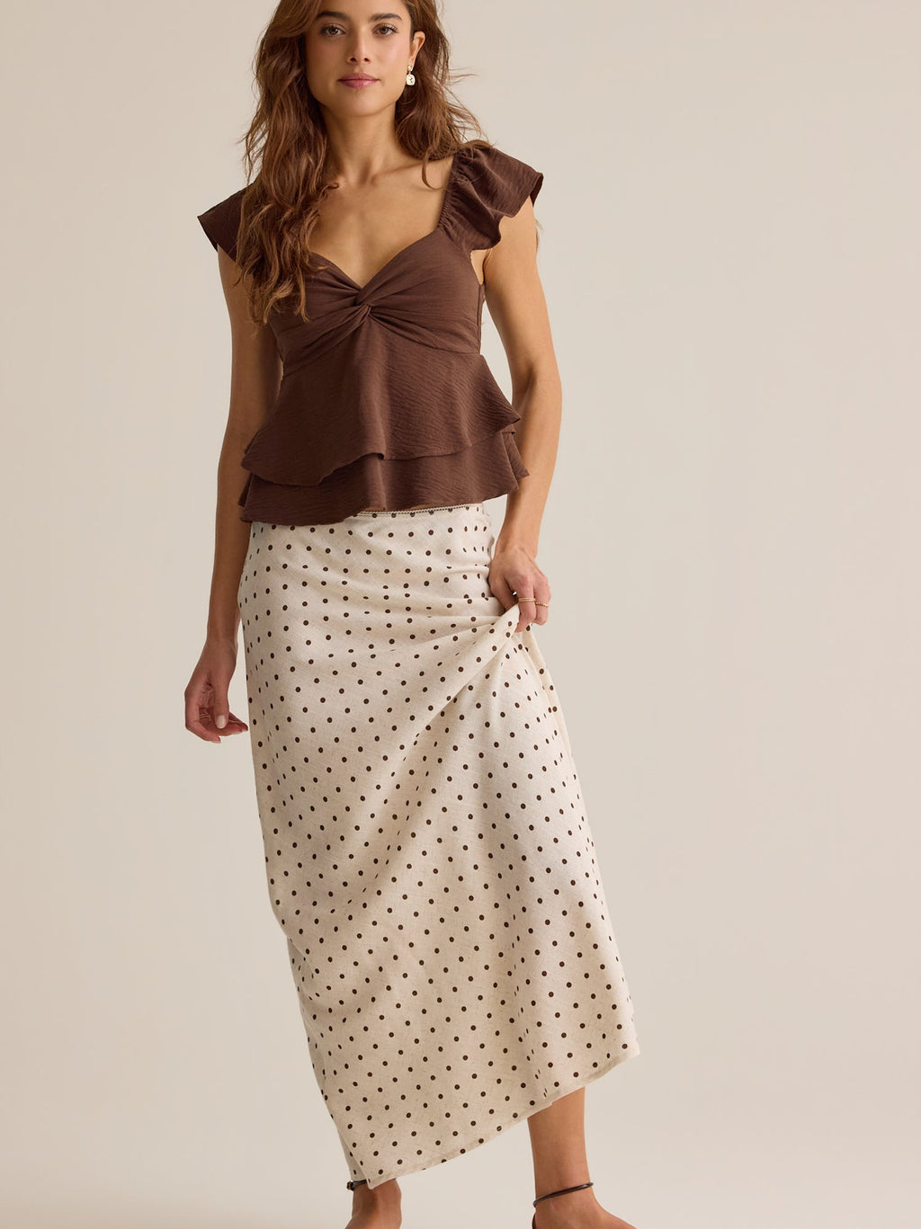 Cressida Flutter Sleeve Babydoll Top
