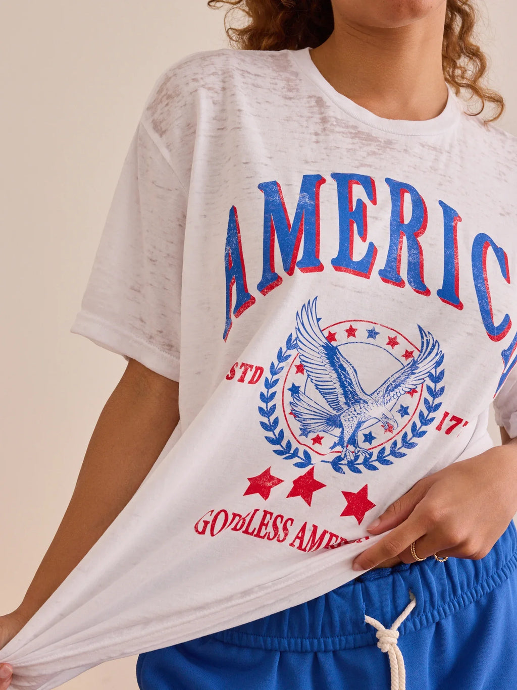 America Eagle Burnout Tee