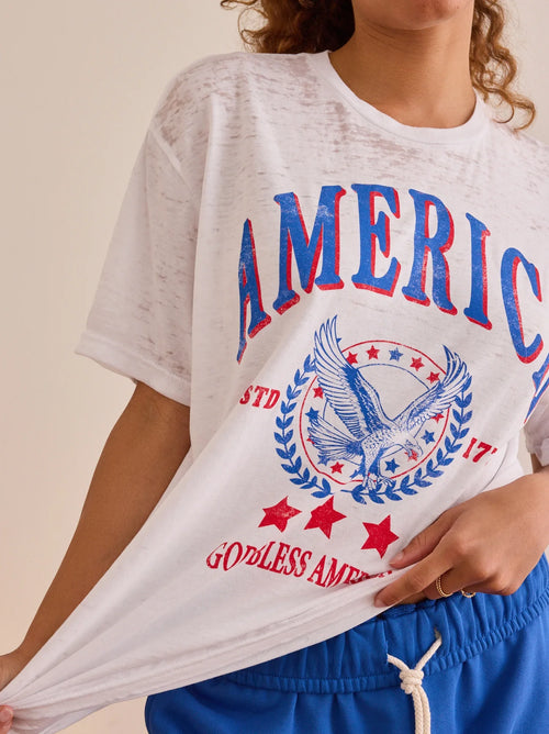 America Eagle Burnout Tee