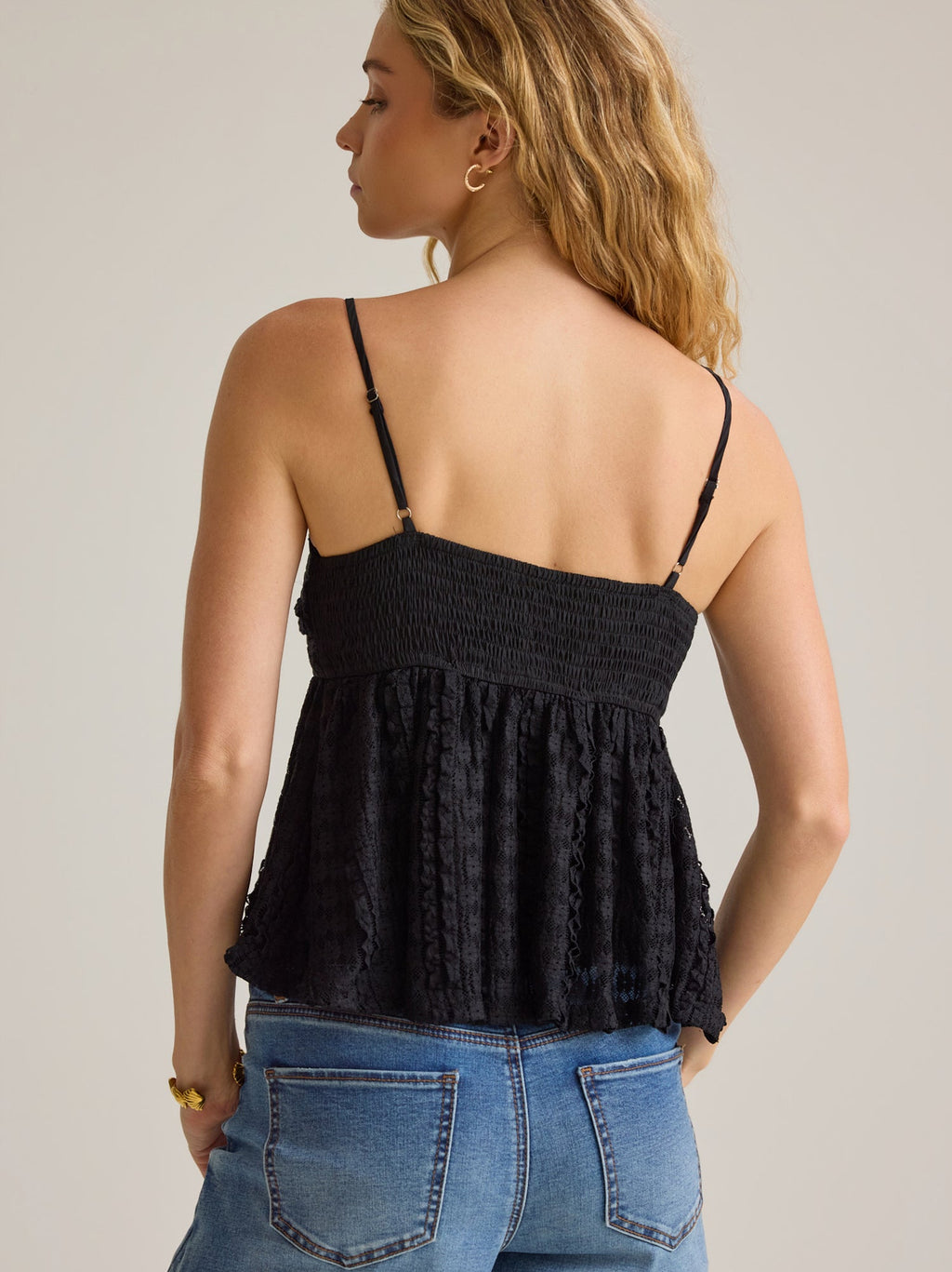 Reeve Lace Ruffle Tank