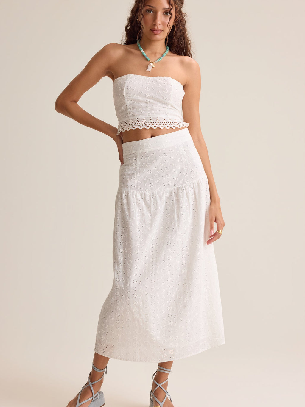 Hayes Eyelet Tube Top