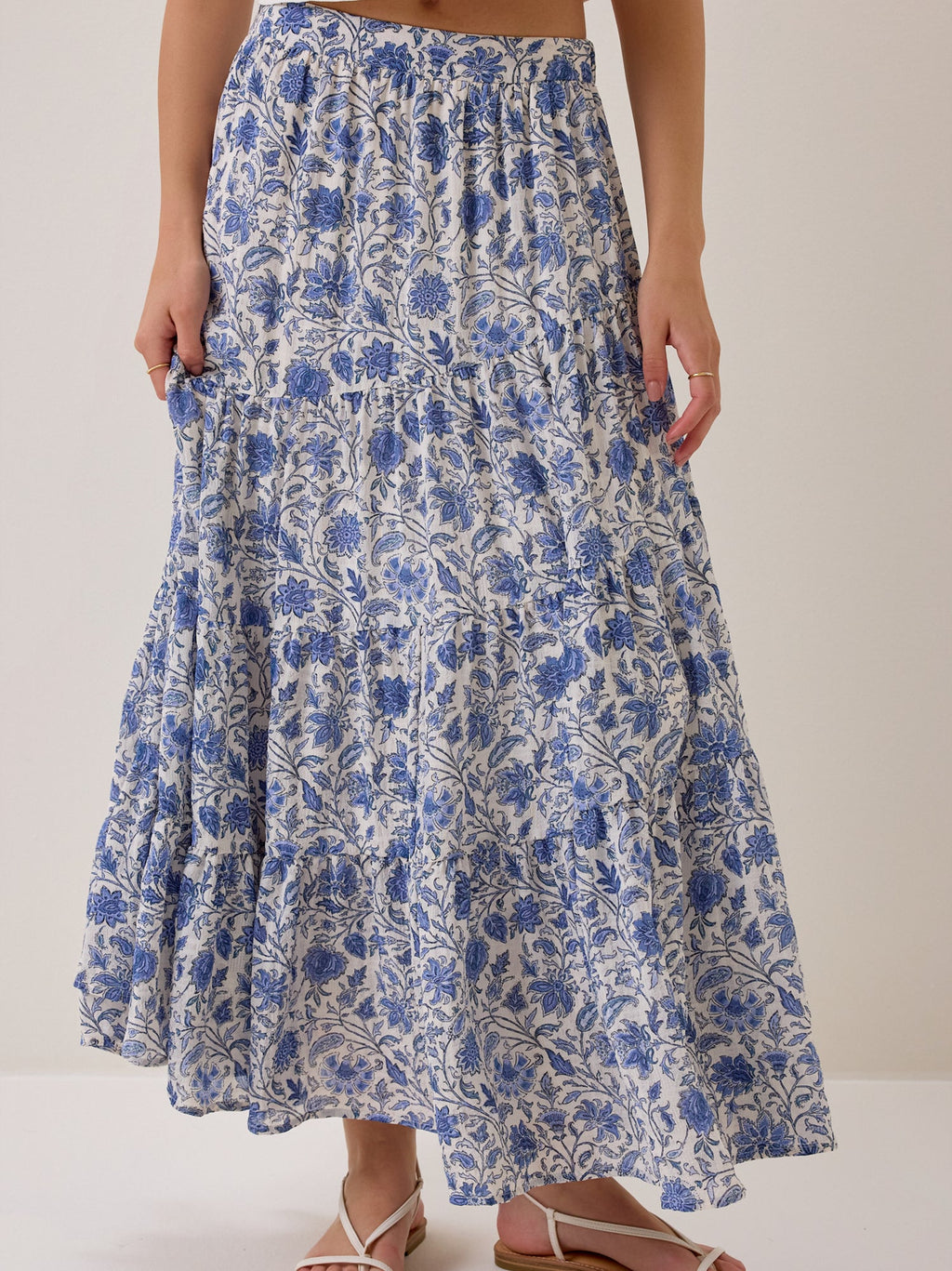 Solara Tiered Maxi Skirt