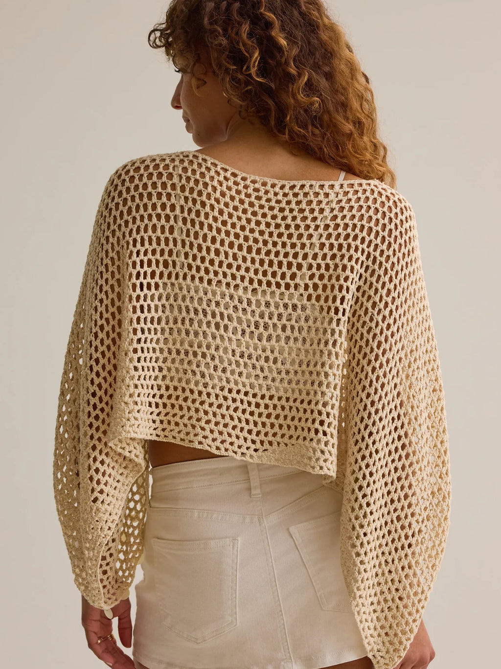 Josephine Crochet Sequin Poncho
