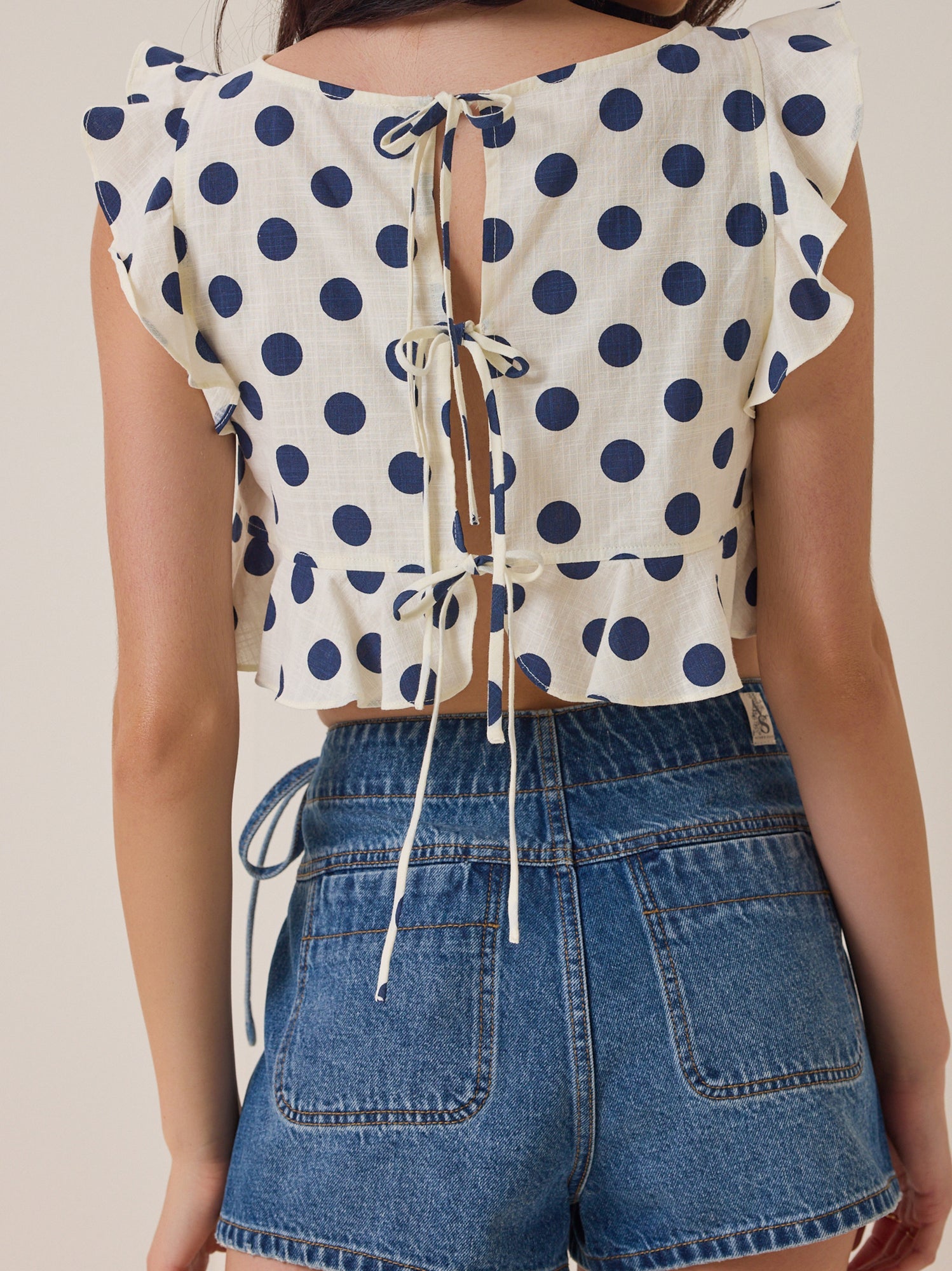 Dixie Side Tie Denim Skort