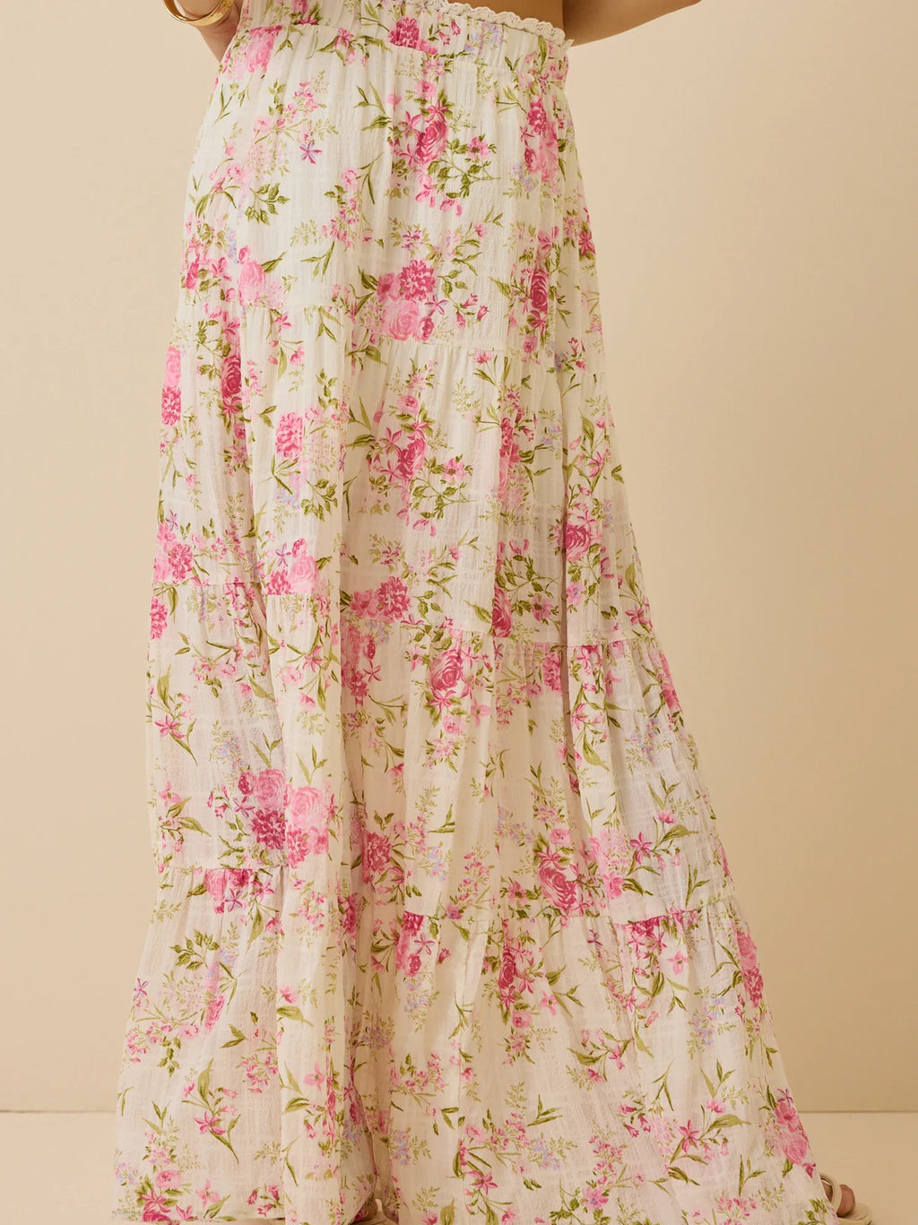 Kelsey Tiered Floral Maxi Skirt