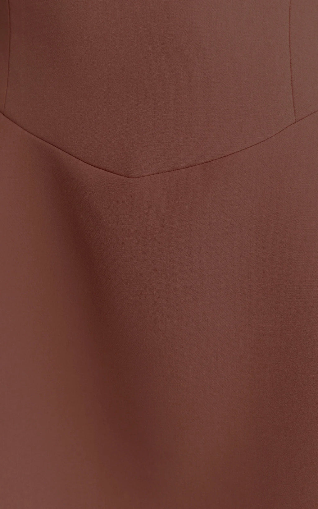 Sakura Mini Dress - Square Neck Wide Strap A Line Skirt Dress in Chocolate