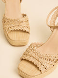 Matisse Orion Raffia Platform Heel