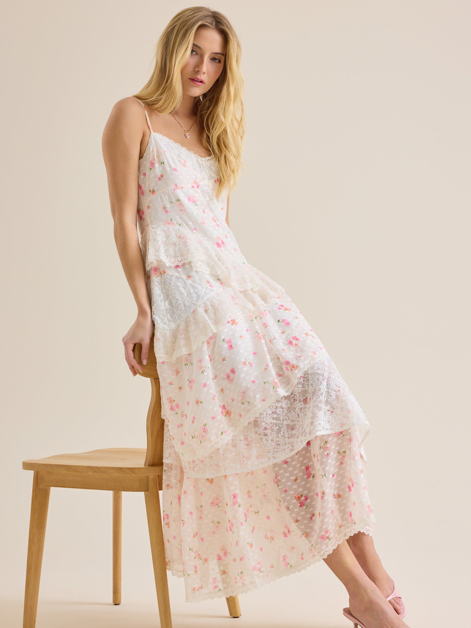 Alicia Floral Lace Maxi Dress