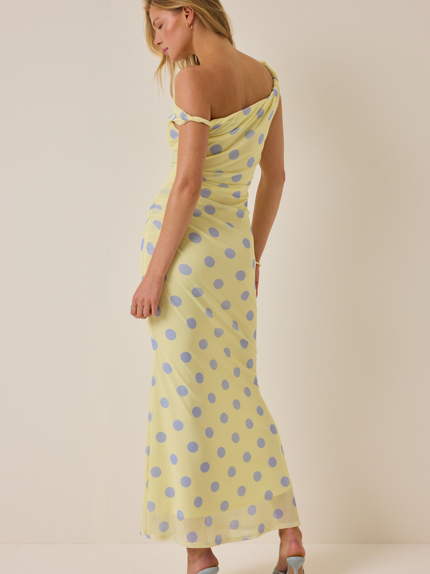 Melany Polka Dot Maxi Dress