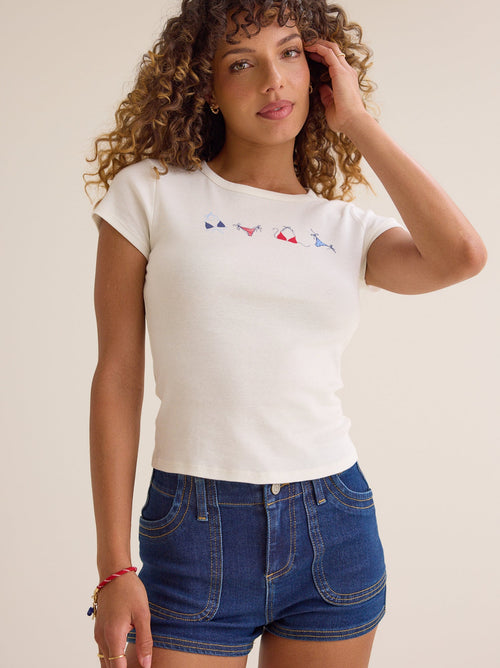 Americana Bikini Baby Tee