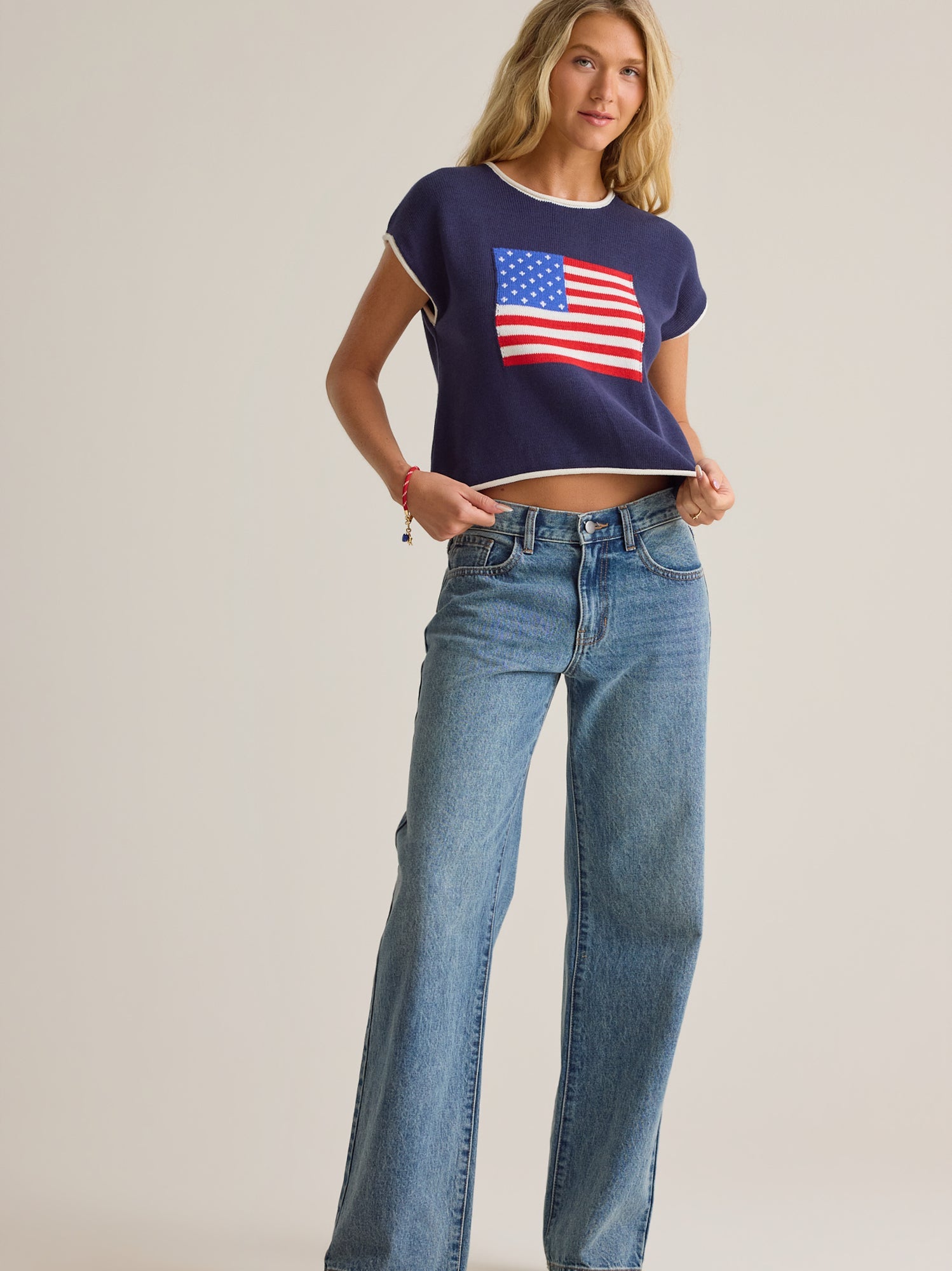 Isabelle Patriotic Pull Over