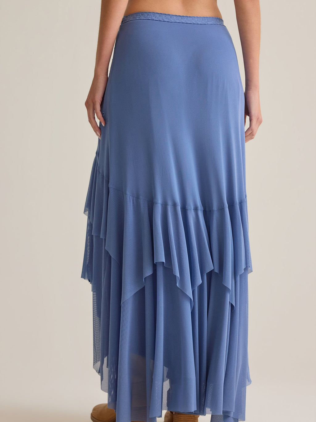 Carlin Ruffle Maxi Skirt
