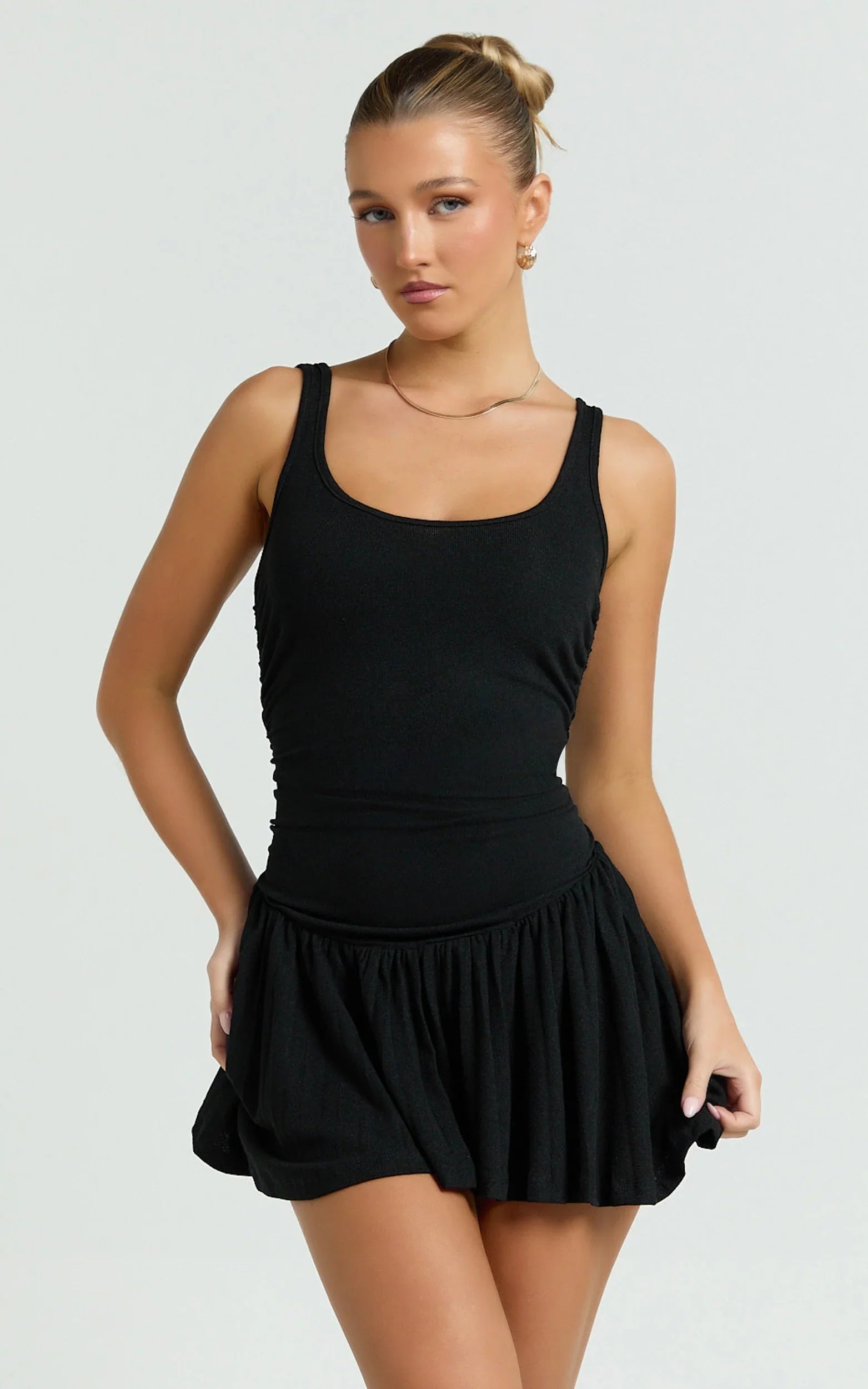 Lioness - Field of Dreams Mini Dress - In Onyx