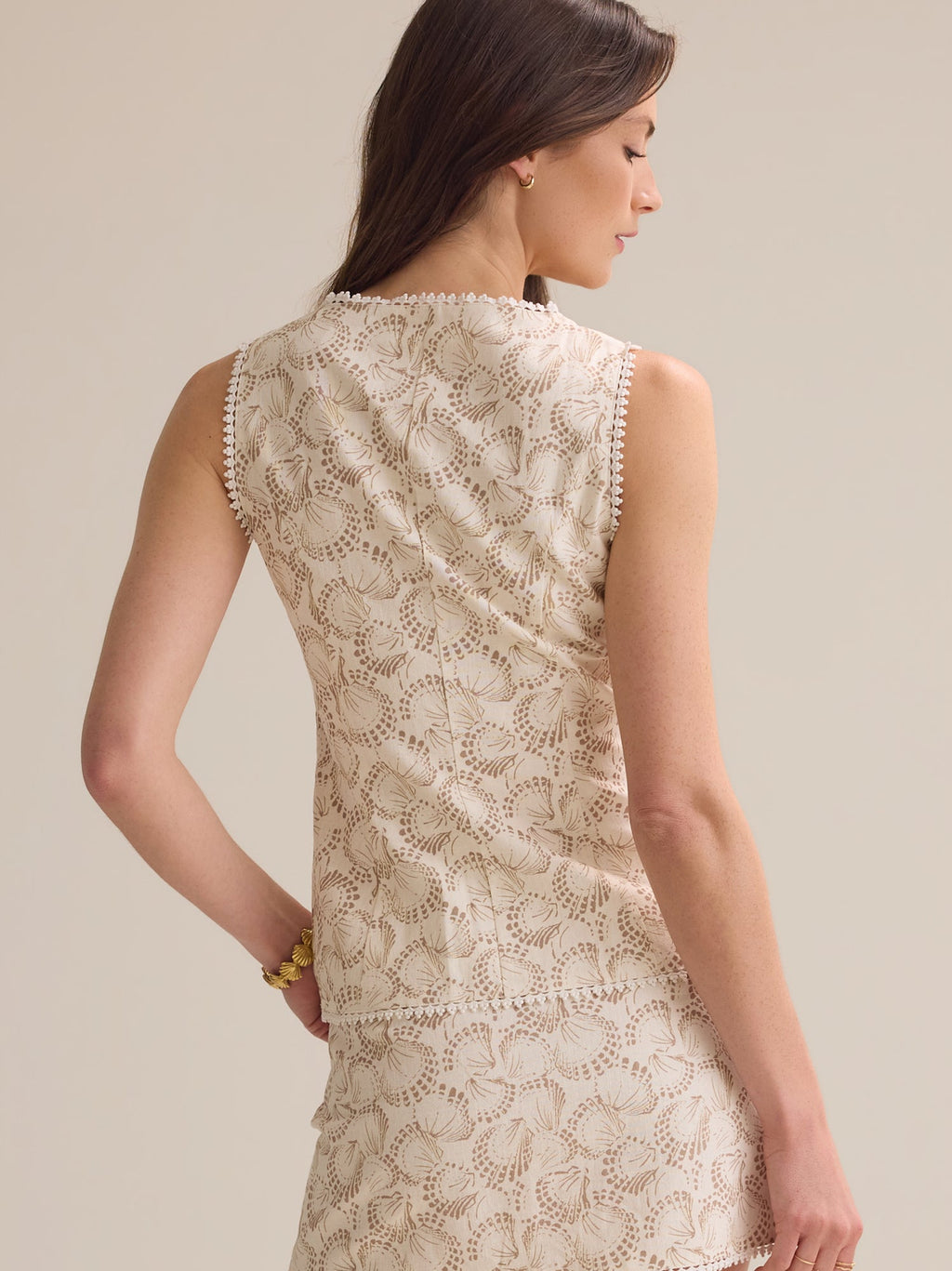 Adriel Button Front Shell Vest