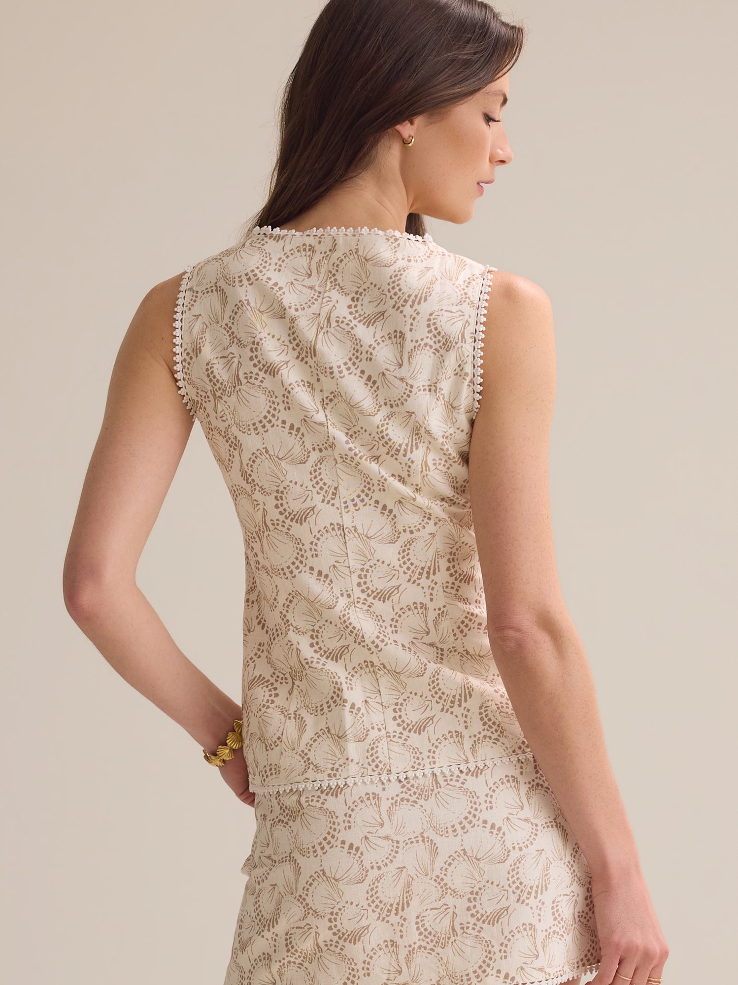 Adriel Button Front Shell Vest