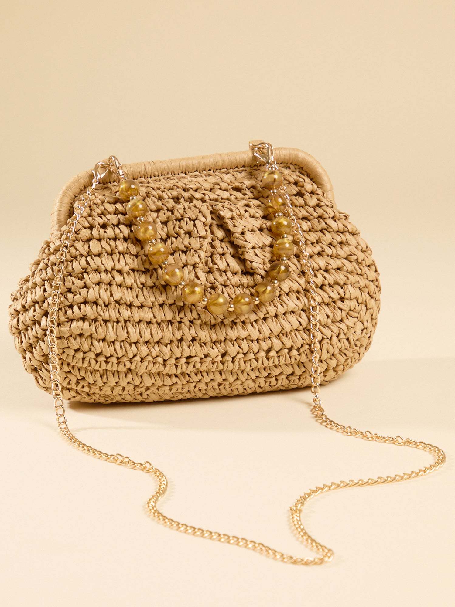 Lola Beaded Woven Bag