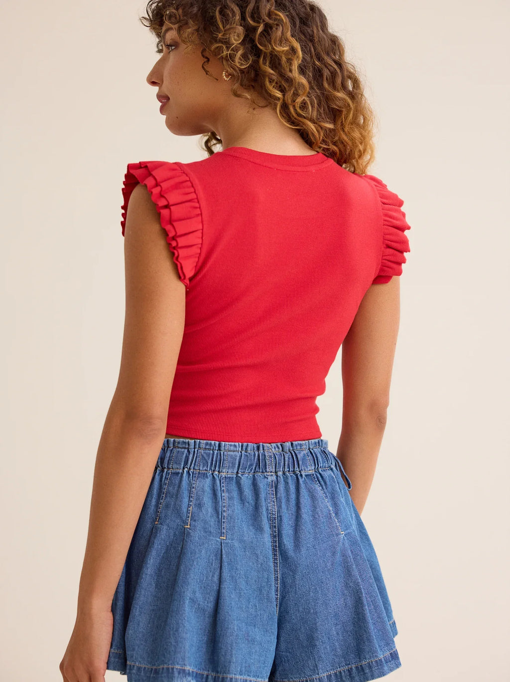 Alina Flutter Sleeve Top