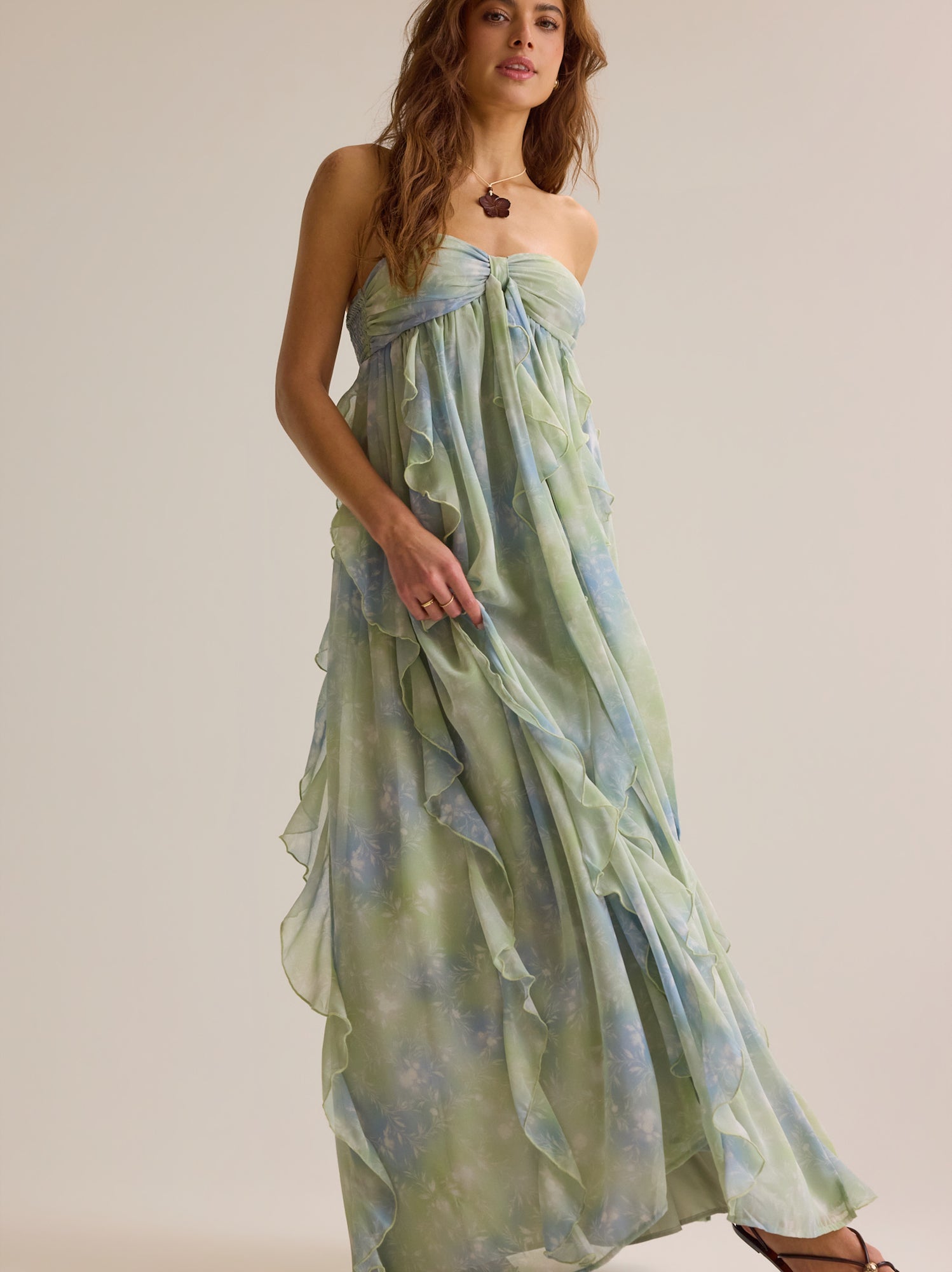 Harvey Ruffle Maxi Dress