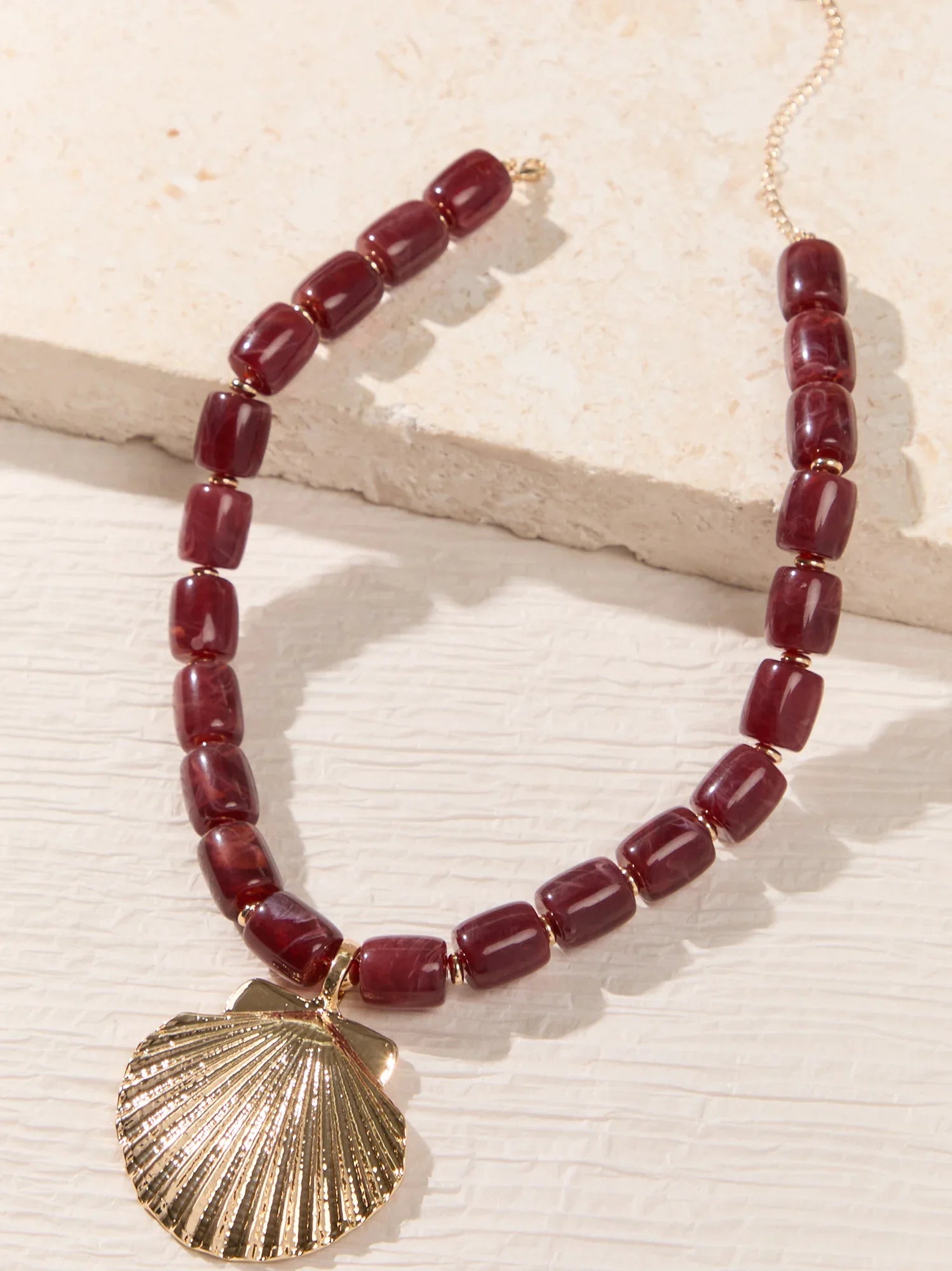 Golden Coast Beaded Necklace