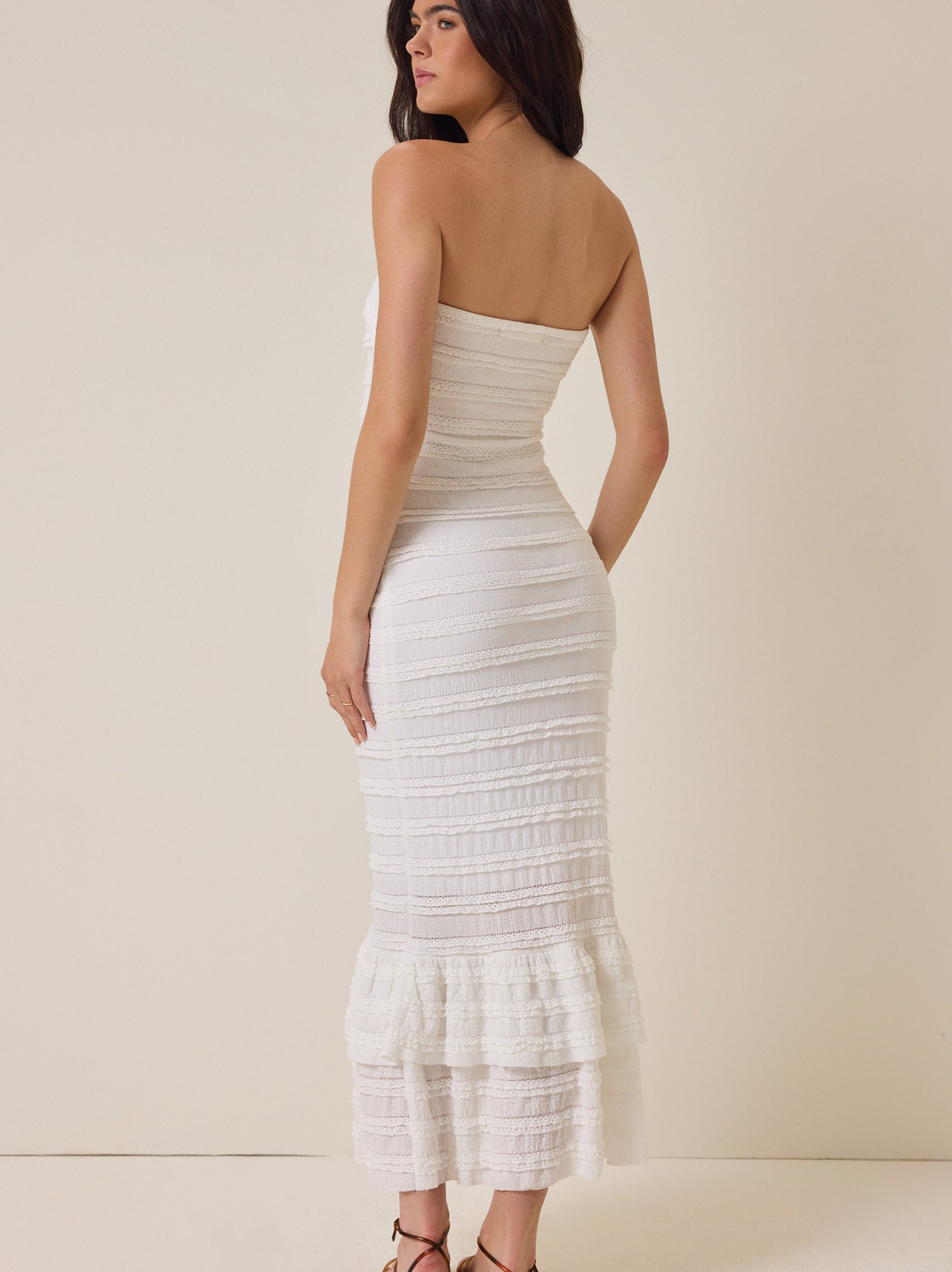 Rayne Strapless Midi Dress