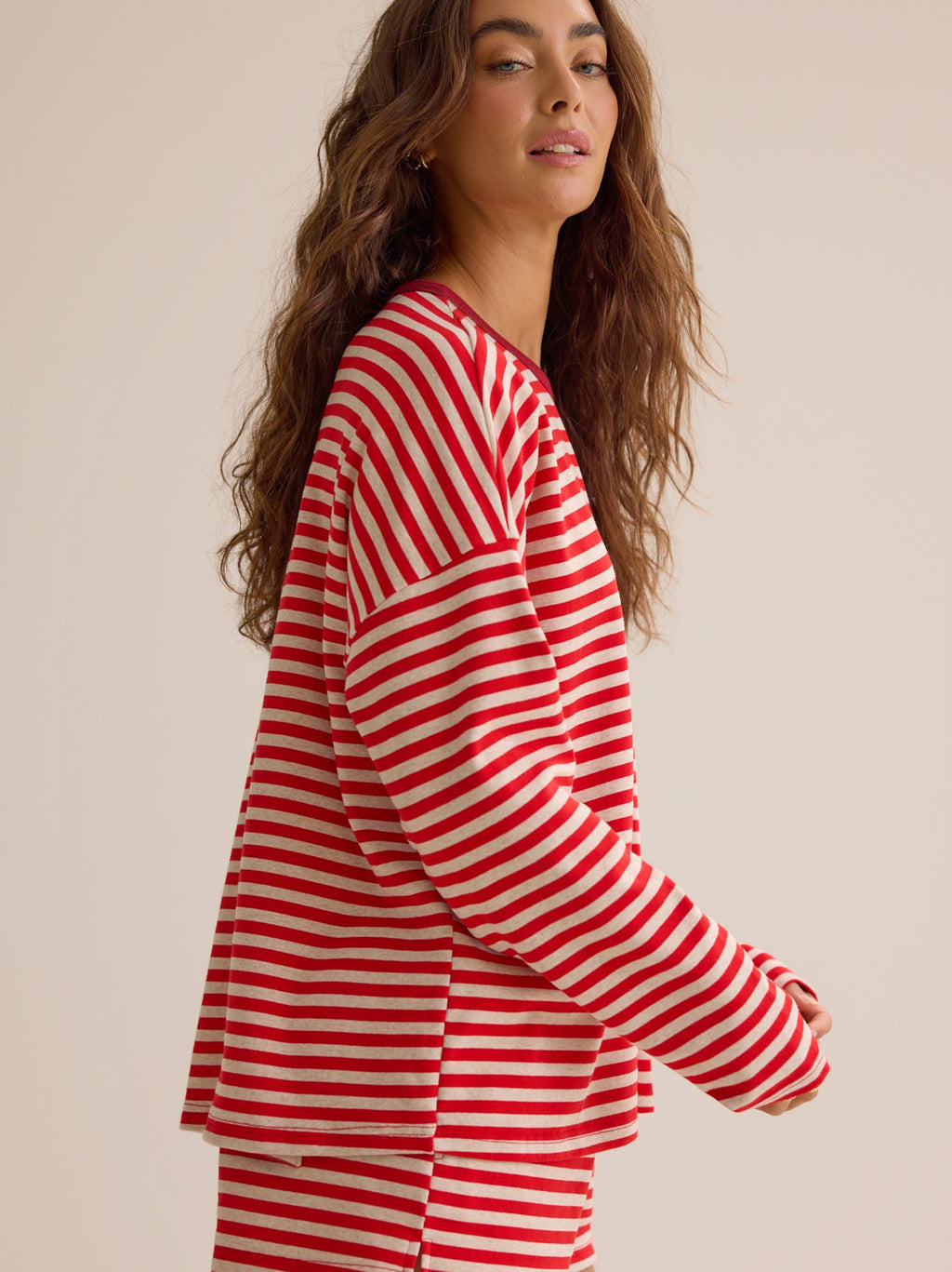 Reese Stripe Lounge Top