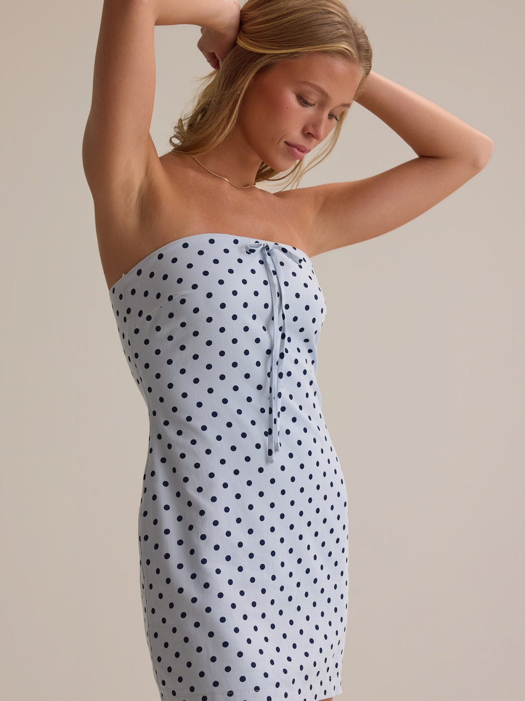 Taylia Polka Dot Mini Dress