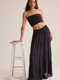 Tate Tiered Flowy Maxi Skirt