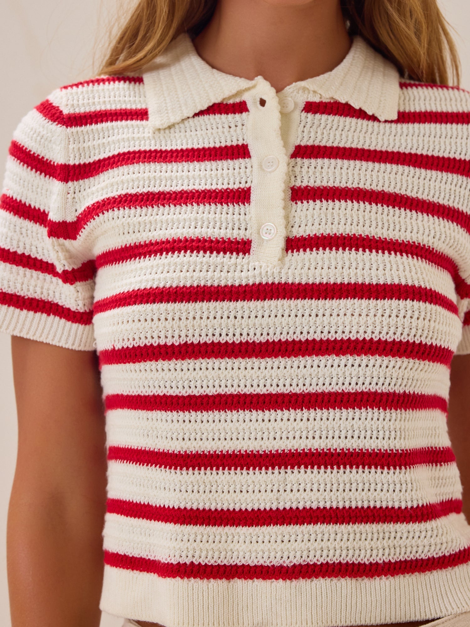 Bowie Stripe Knit Polo