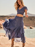 Carlin Ruffle Maxi Skirt