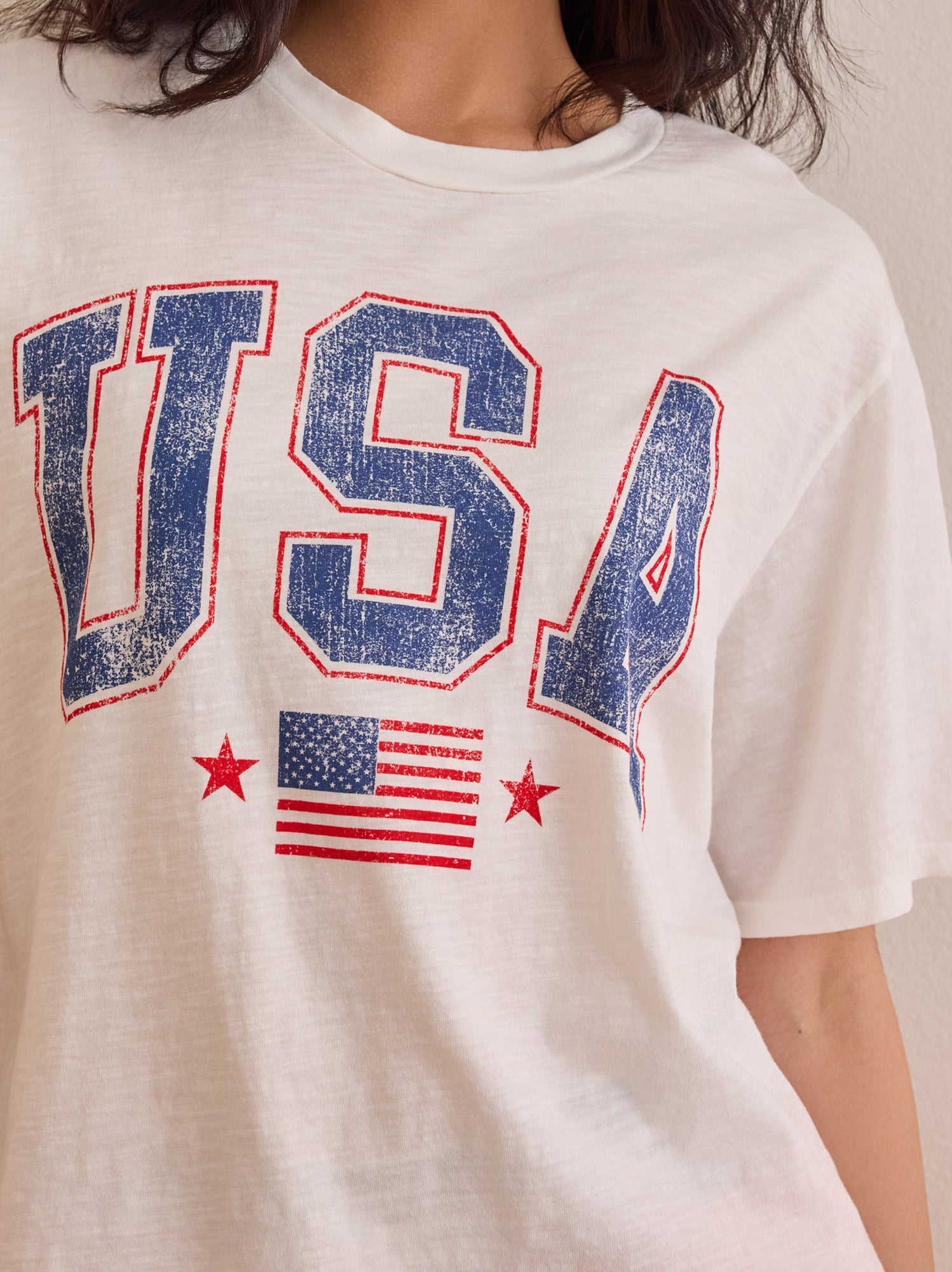 USA Flag Oversized Tee