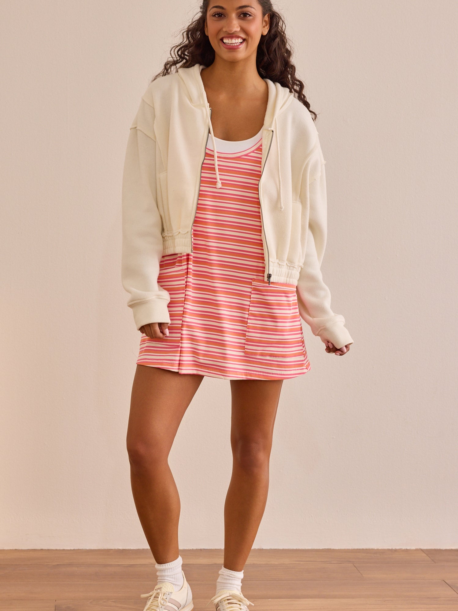 Hang Tough Striped Mini Dress