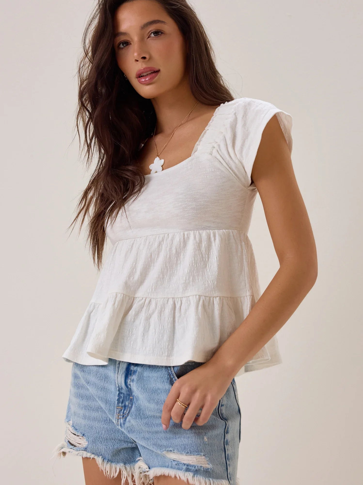 Leylani Tiered Babydoll Top