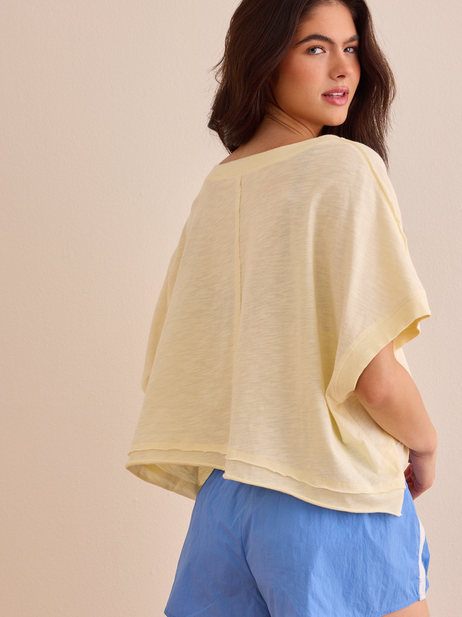 Catch Me Moving V-Neck Tee