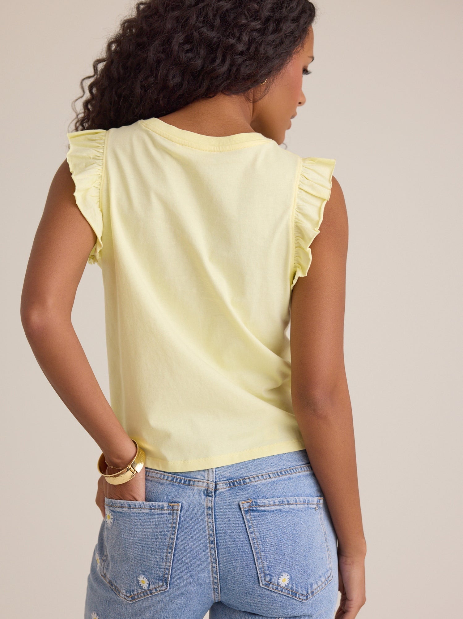 Elaine Ruffle Top