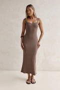 Martini Hour Midi Dress Chocolate