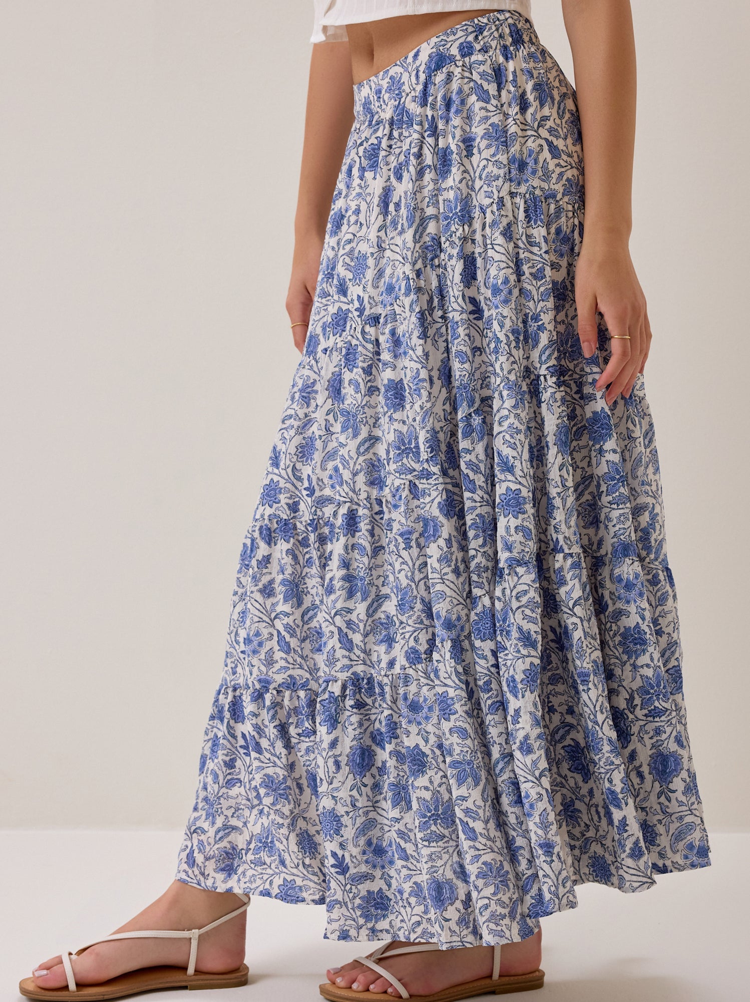 Solara Tiered Maxi Skirt