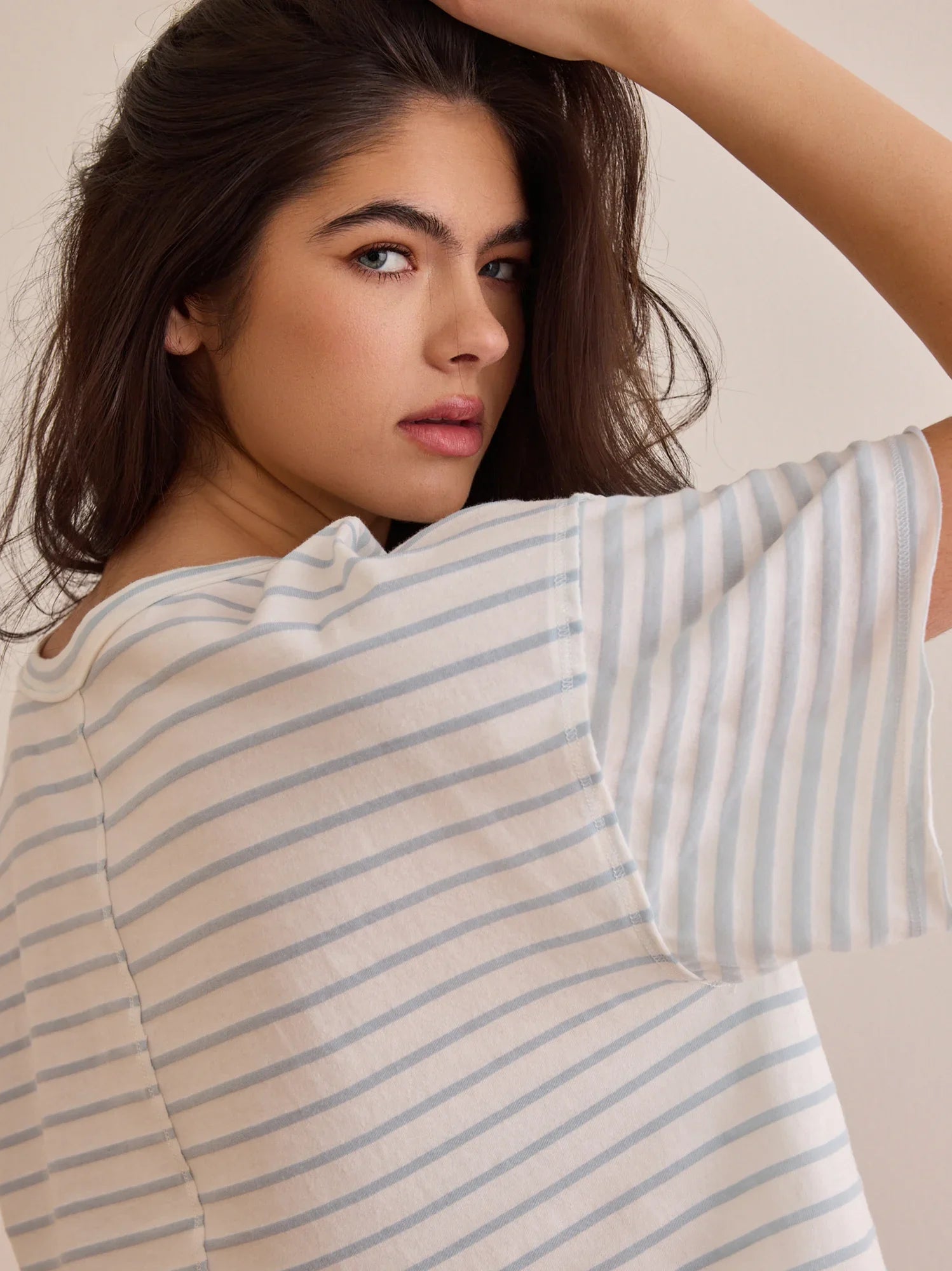 Flex Striped Oversized Tee