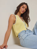 Kelia Contrast Stitch Vest