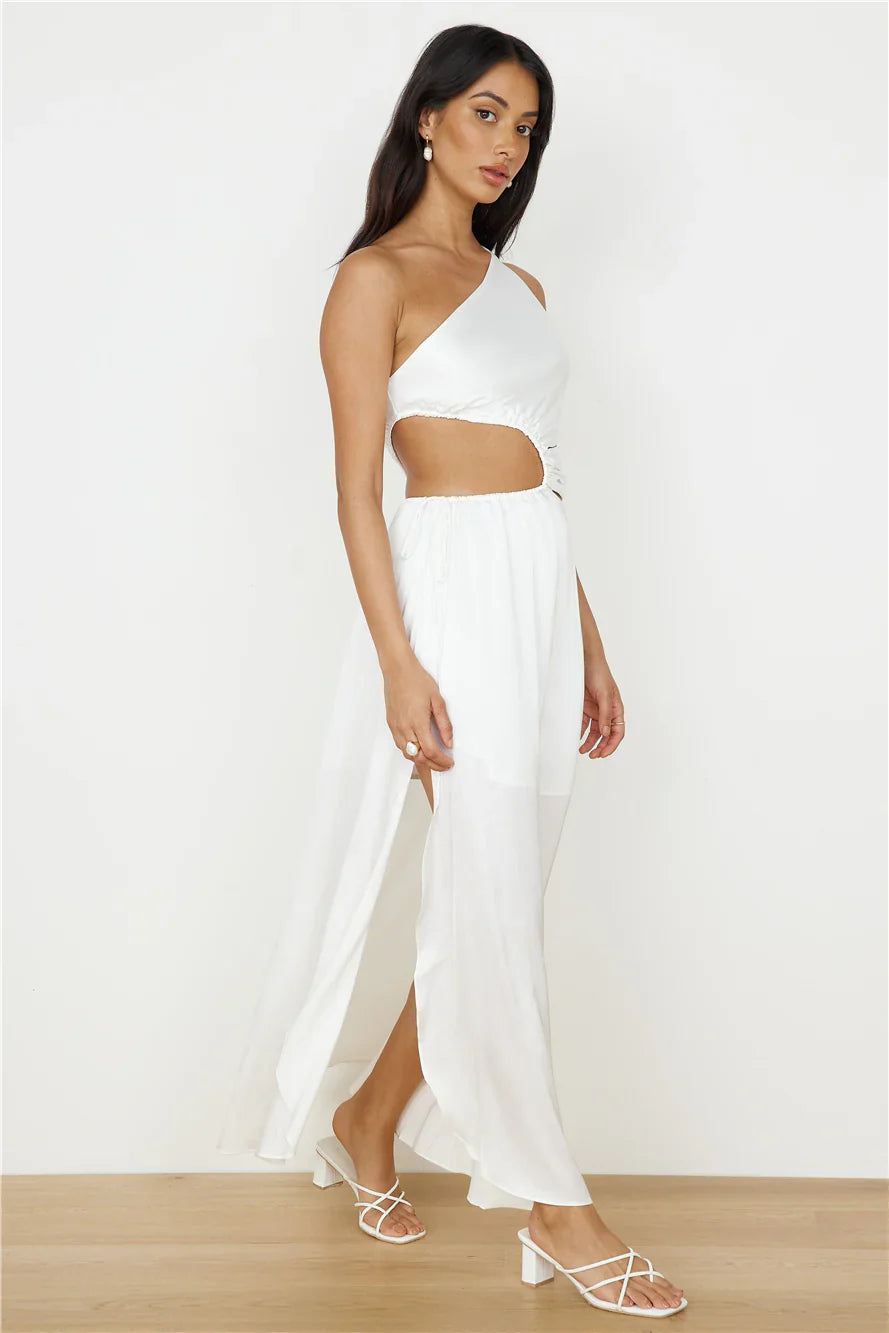 We Got This Feeling Maxi Dress White