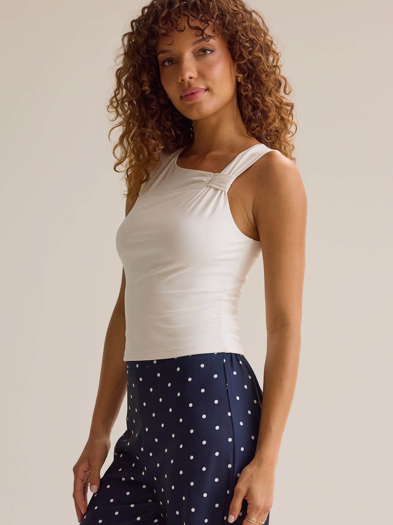 Bree Knot Shoulder Tank