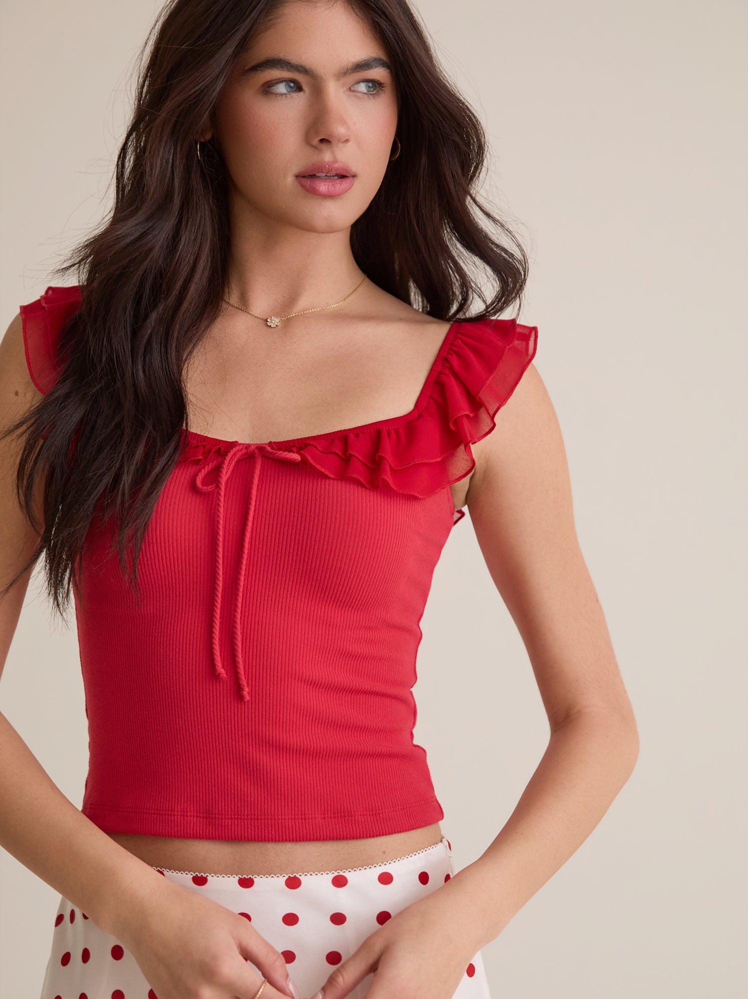 Josie Flutter Sleeve Tank